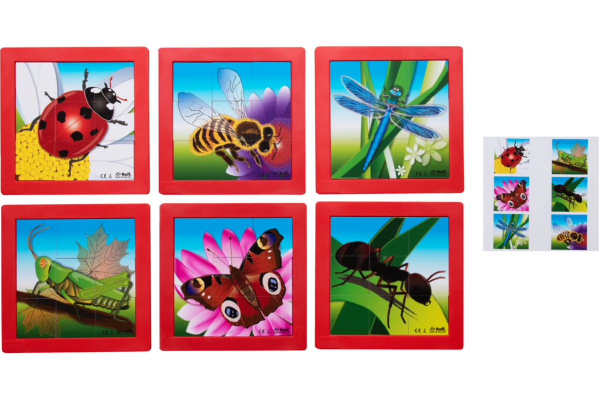 Rolf Puzzels - Puzzelserie insecten, kunststof