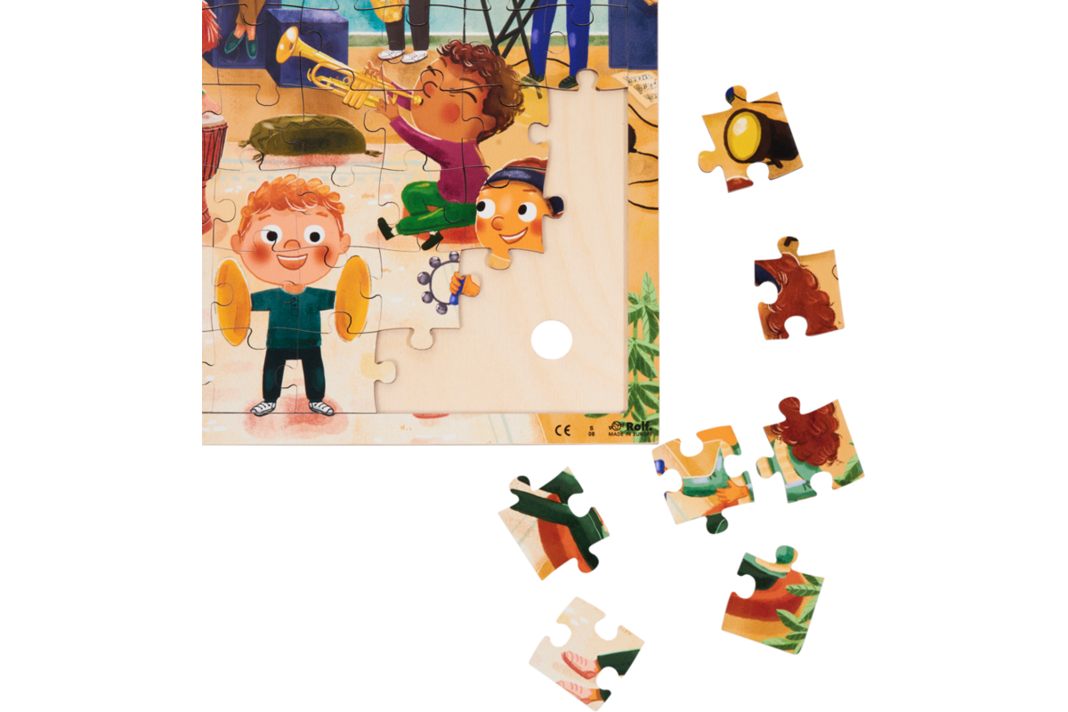 Rolf Connect - Puzzel de band, 81 stukjes