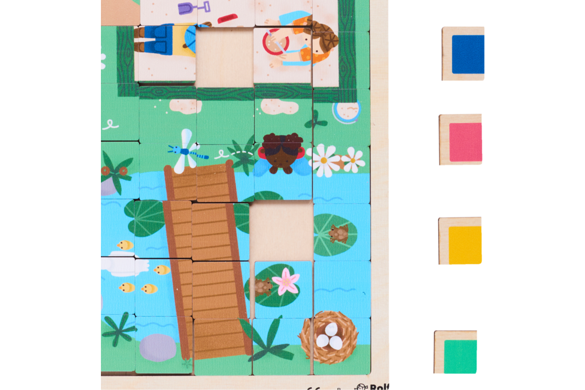 Rolf Puzzels - Puzzelserie Spelen met lengte en oppervlakte, 2 stuks