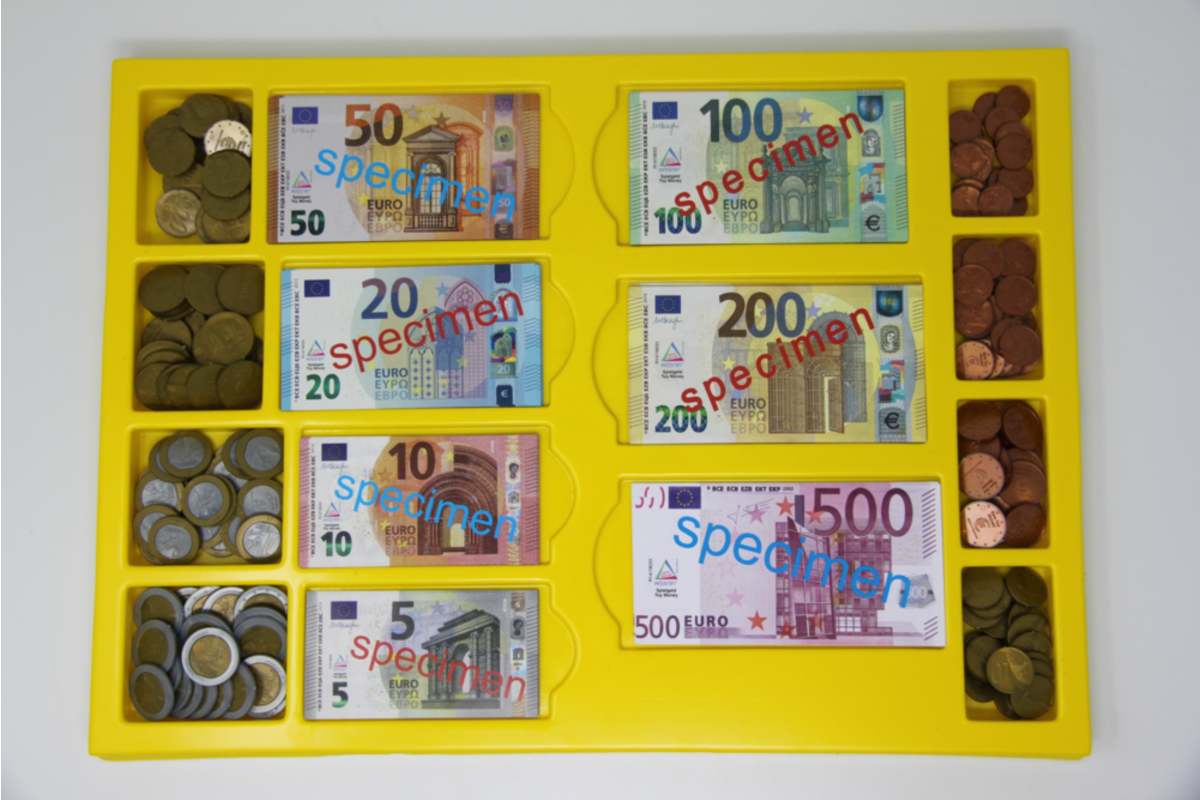 Rolf More - Eurogeld sorteerset voor 2 leerlingen