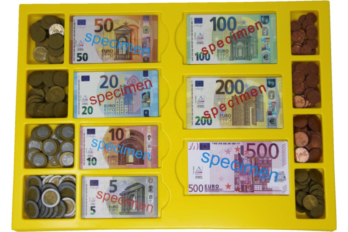 Rolf More - Eurogeld sorteerset voor 2 leerlingen