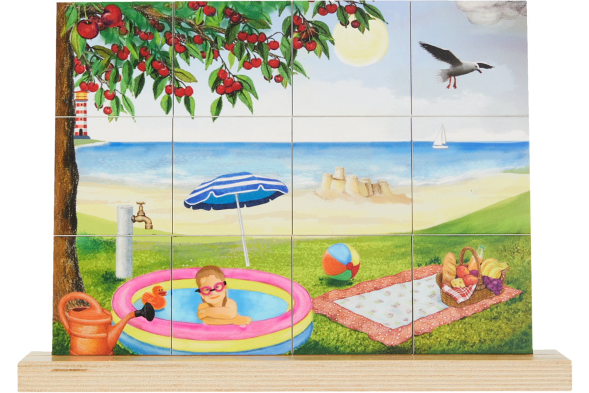 Rolf Puzzels - Puzzel verticaal zomer, 12 stukjes