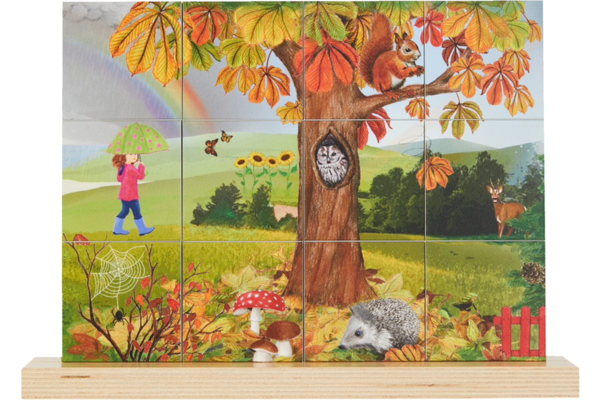 Rolf Puzzels - Puzzel verticaal herfst, 12 stukjes