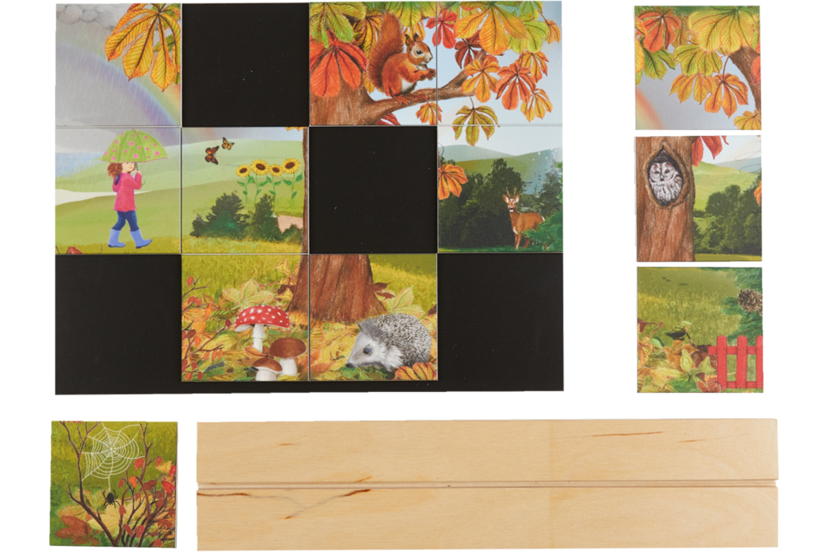 Rolf Puzzels - Puzzel verticaal herfst, 12 stukjes