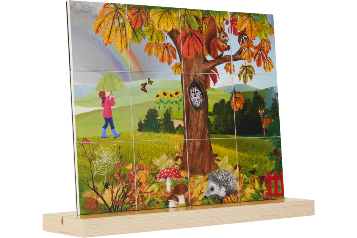 Rolf Puzzels - Puzzel verticaal herfst, 12 stukjes