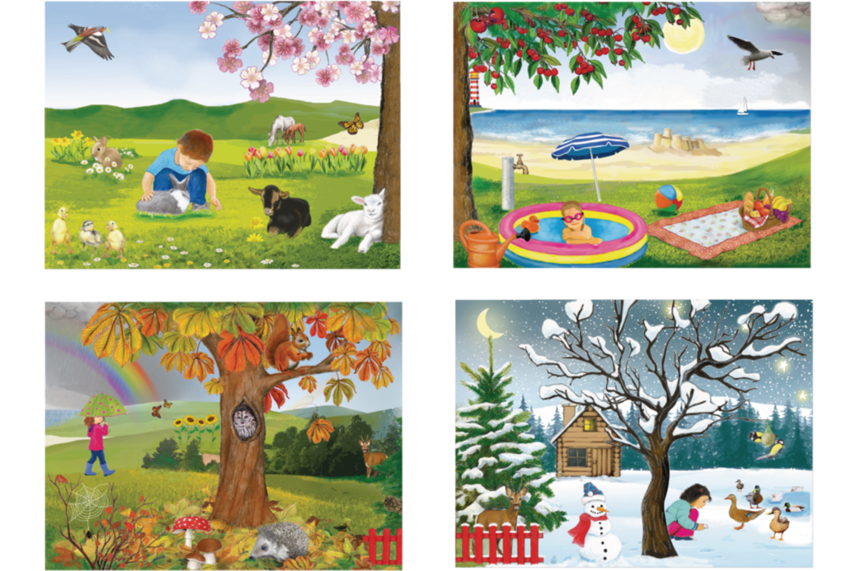Rolf Puzzels - Puzzelserie verticaal Seizoenen