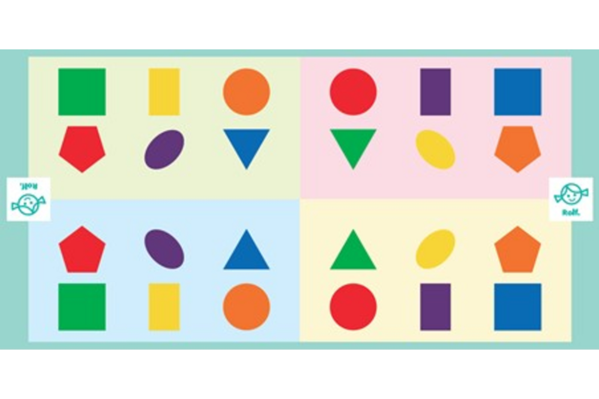 Rolf More - Mat Routes lopen, 100 x 200cm, vinyl