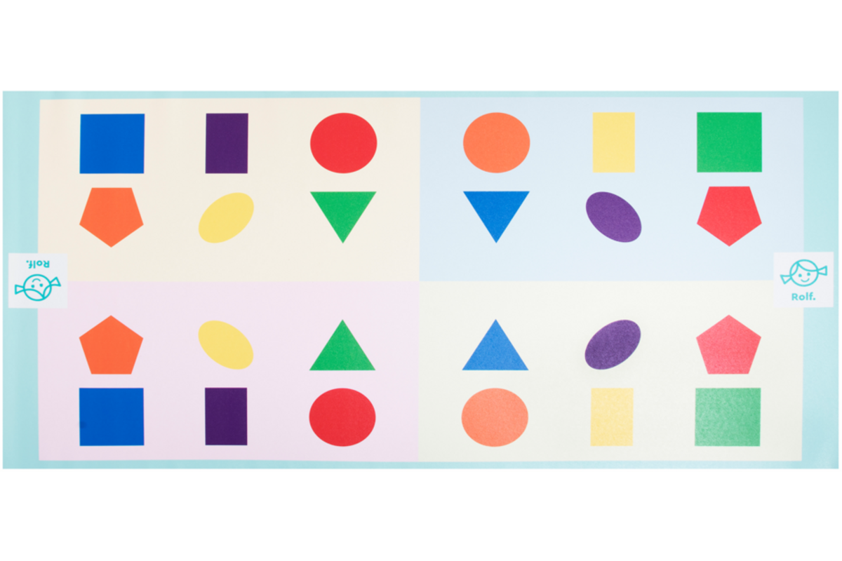 Rolf More - Mat Routes lopen, 100 x 200cm, vinyl