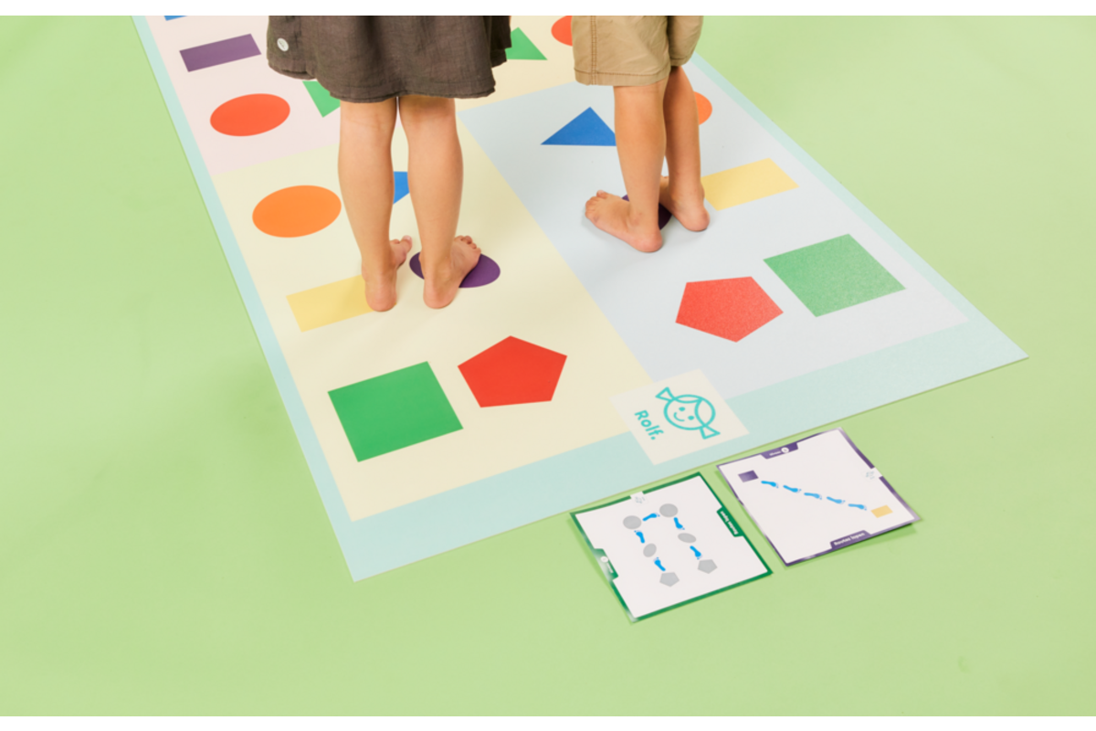 Rolf More - Mat Routes lopen, 100 x 200cm, vinyl