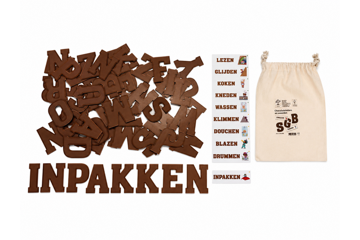 Rolf More – Chocoladeletters en woorden, inclusief boek