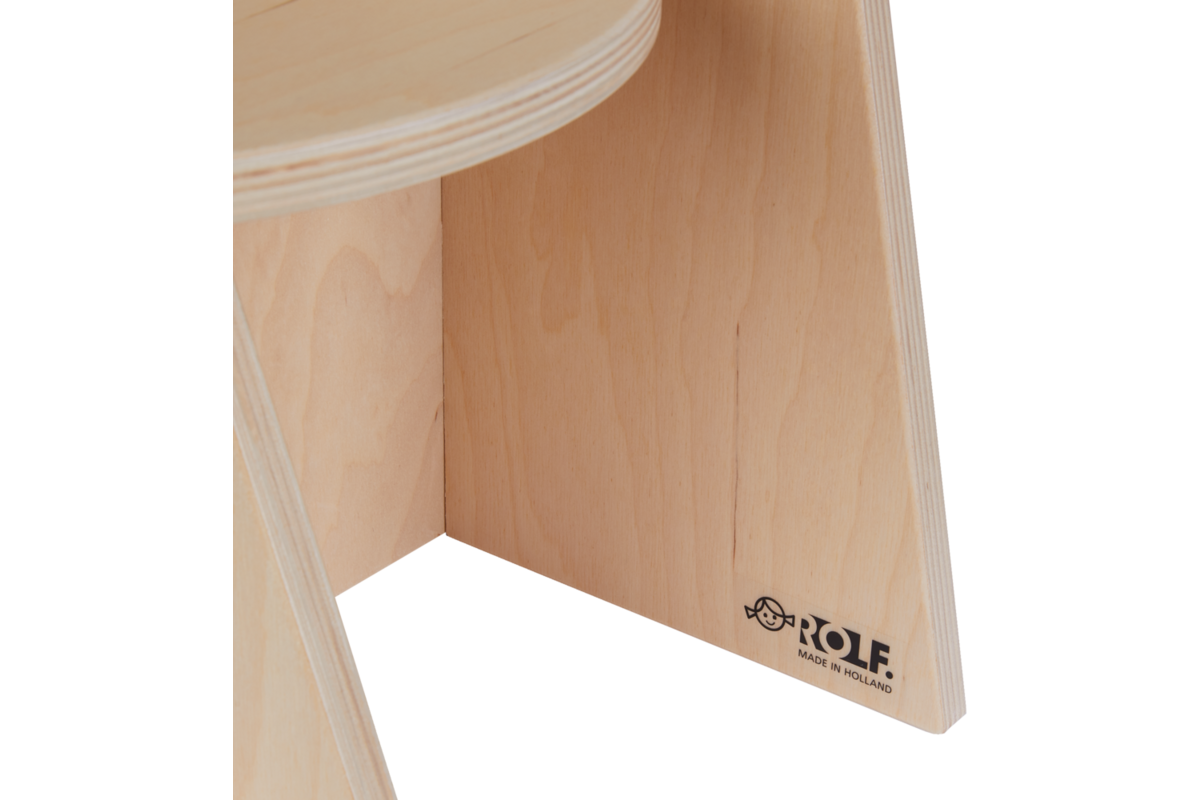 Rolf More - Stoel Rondo peuteruitvoering naturel hoogte 21 cm gemonteerd