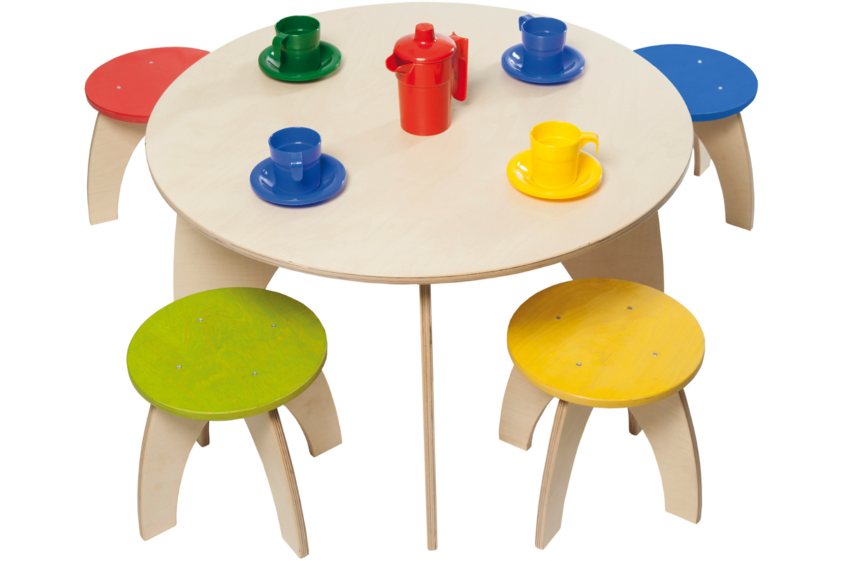 Rolf More - Kruk Rondo kleuteruitvoering rood hoogte 30 cm ongemonteerd