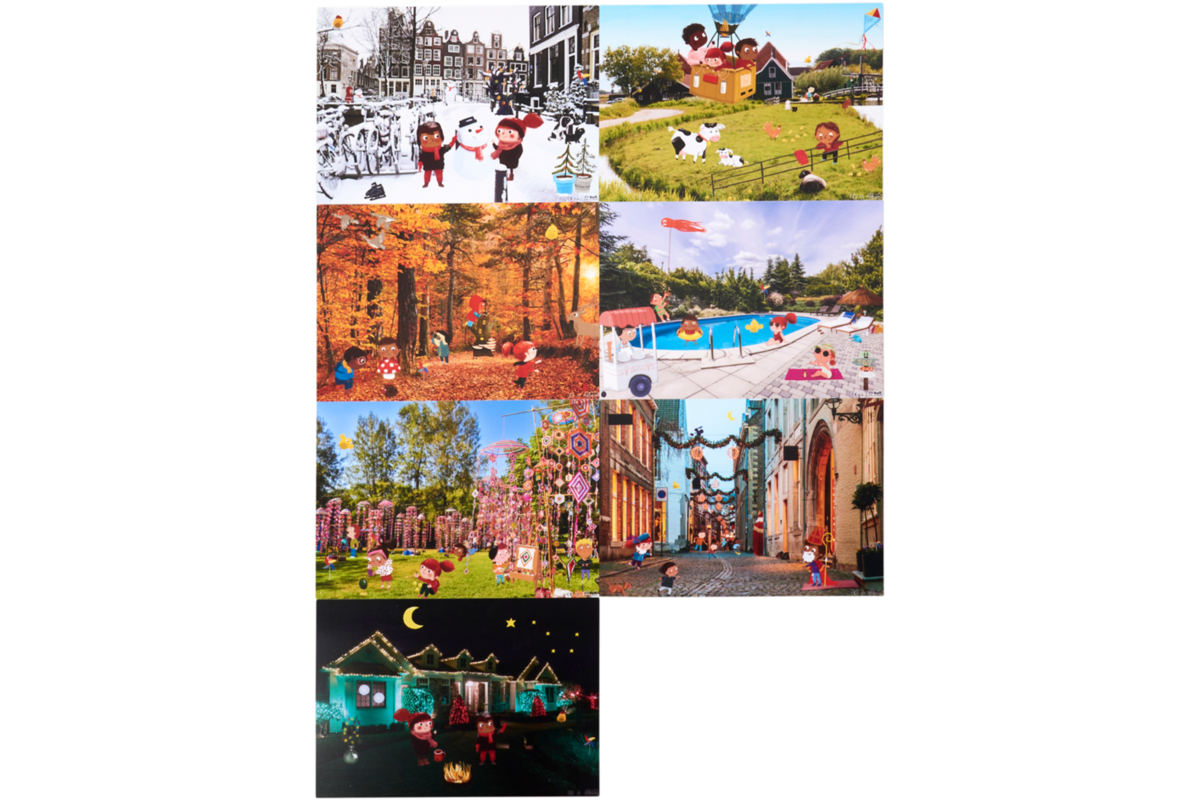 Piramide - Fotoposters, set van 7
