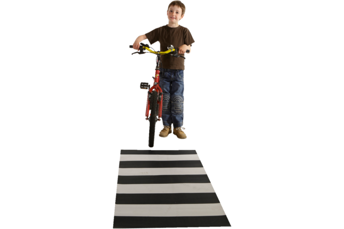 Speelmat zebra 65 x 150 cm met antislip
