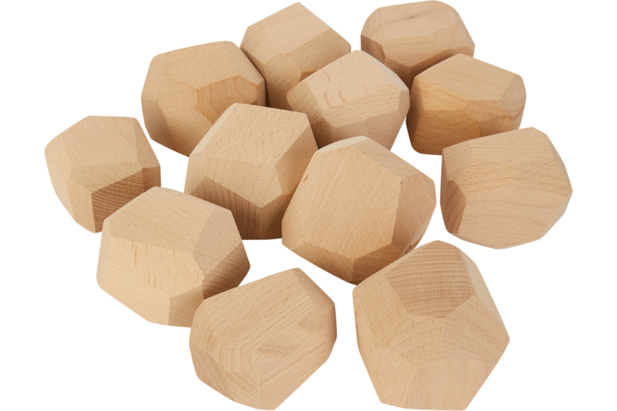 Stekkels set van 12 stuks, 6 medium en 6 large