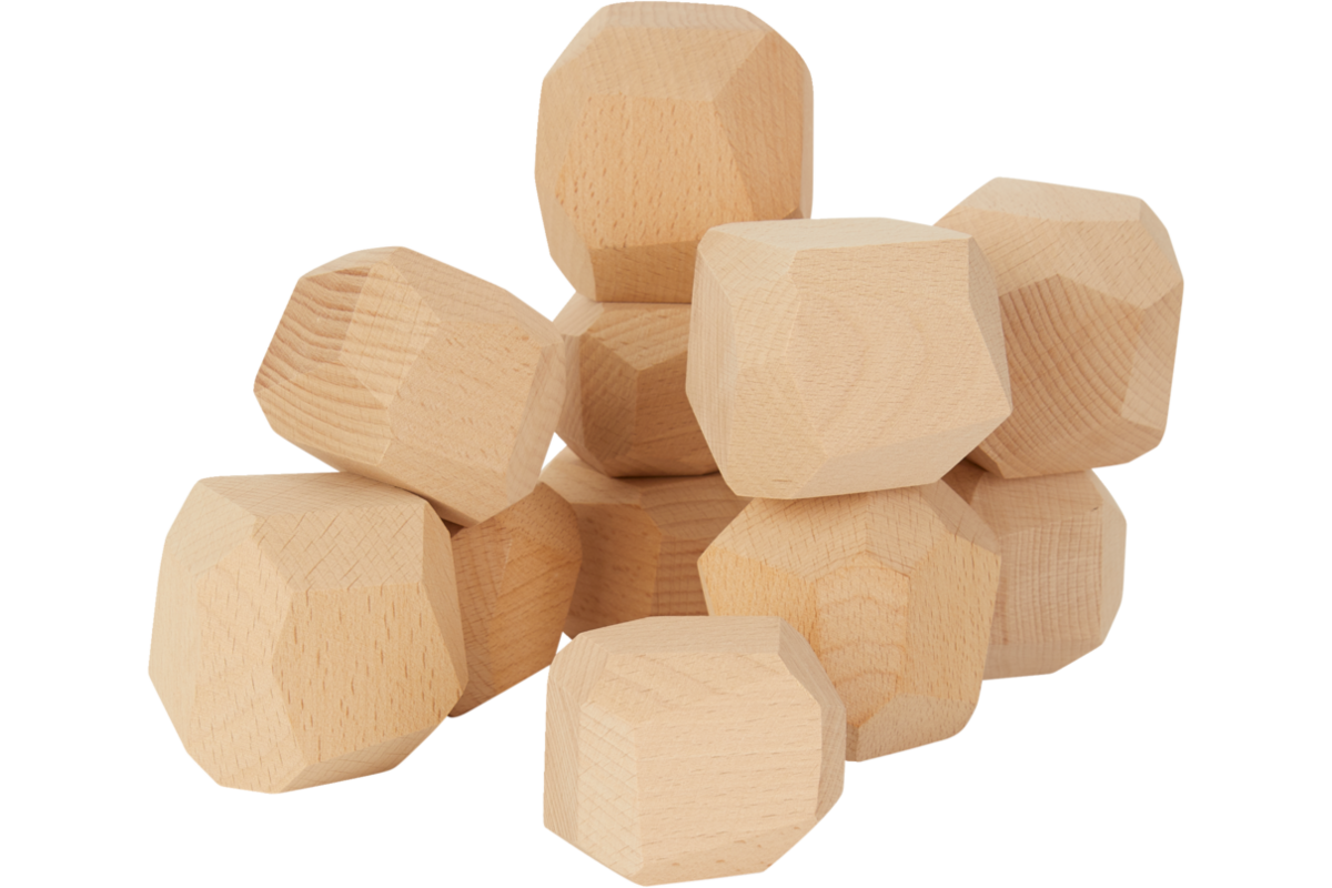 Stekkels set van 12 stuks, 6 medium en 6 large