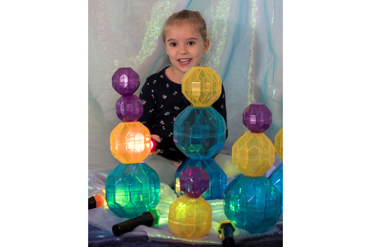 Stralende bouwstenen kleur, 12 stuks