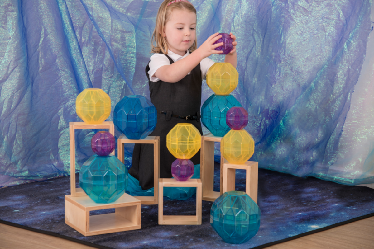 Stralende bouwstenen kleur, 12 stuks