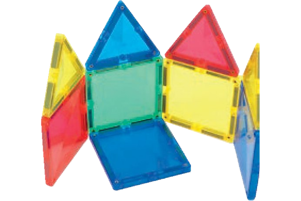 Magnetiles driekanten en vierkanten, 100 delig