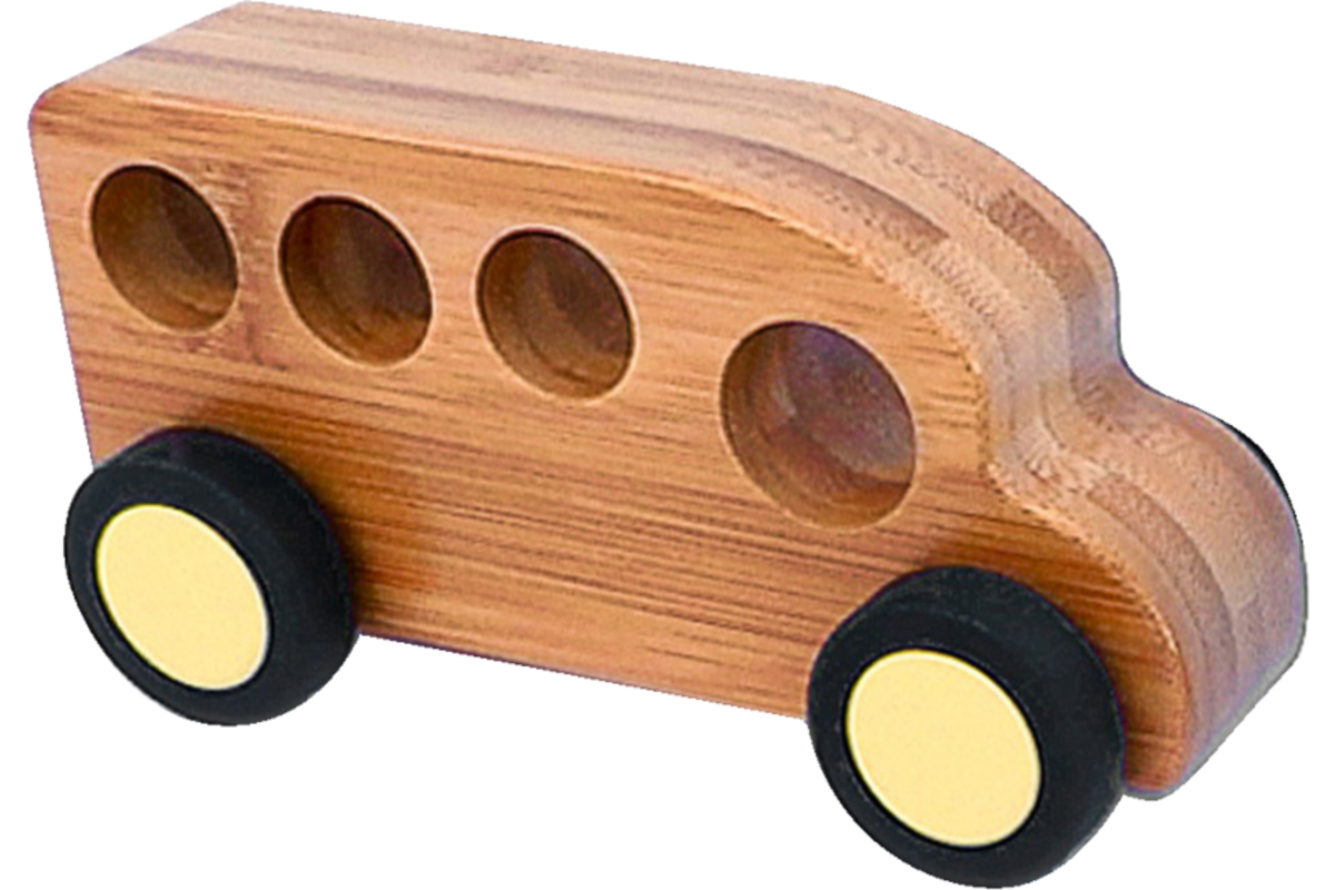Auto's van bamboo, set van 4