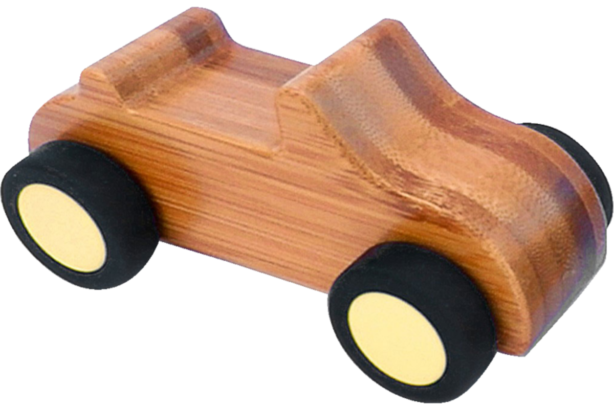 Auto's van bamboo, set van 4