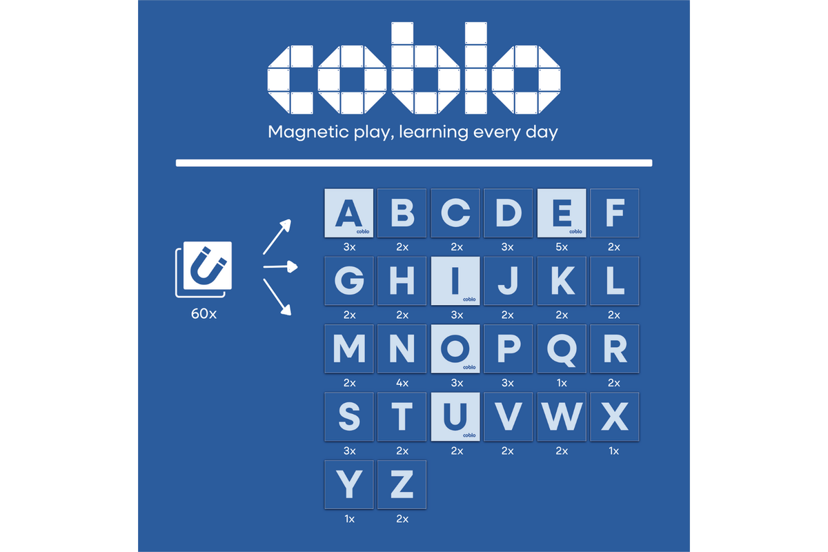 Coblo Toppers Hoofdletters - 60 stuks