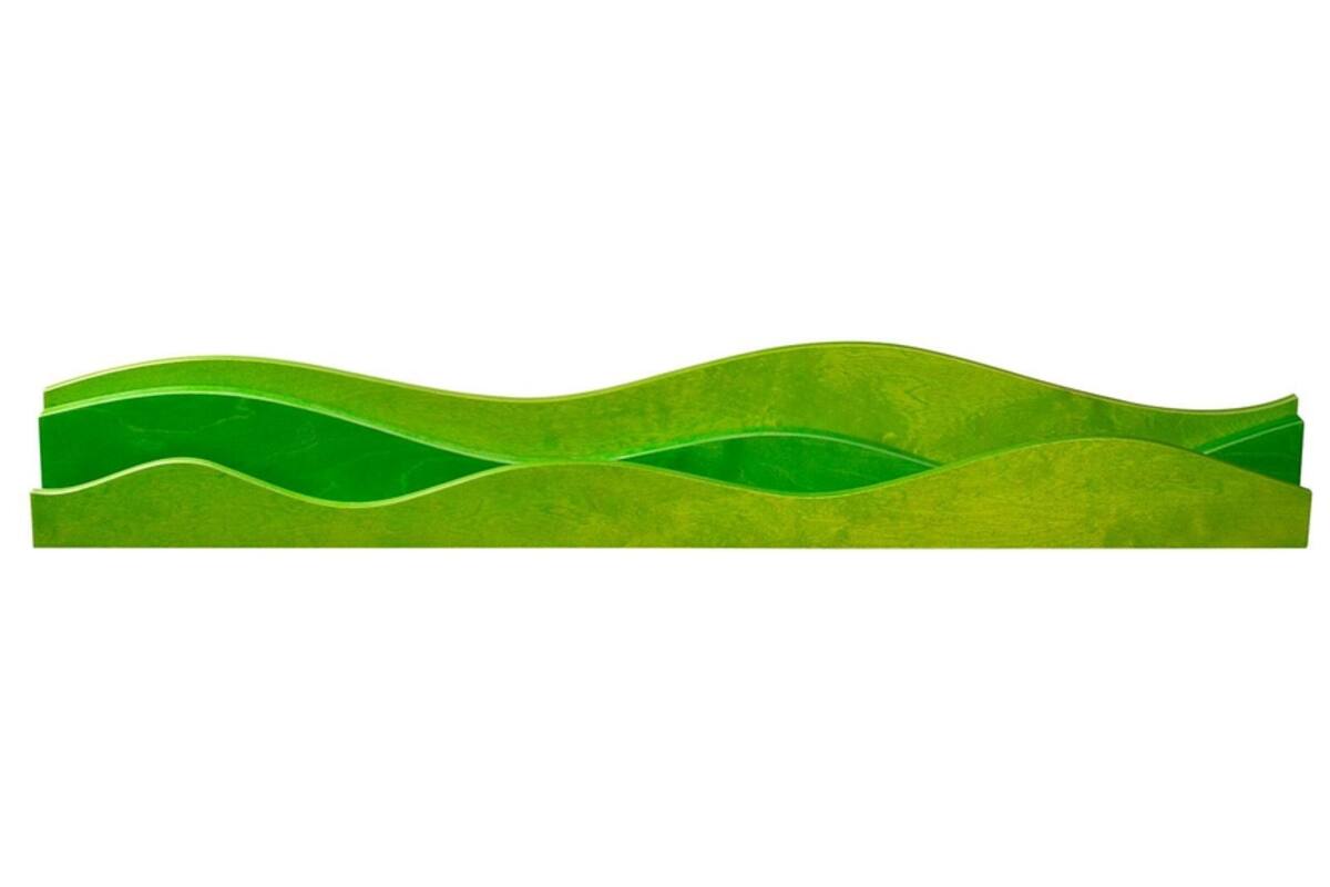Speellijst natuur voor aan de muur voor speeldieren, groen