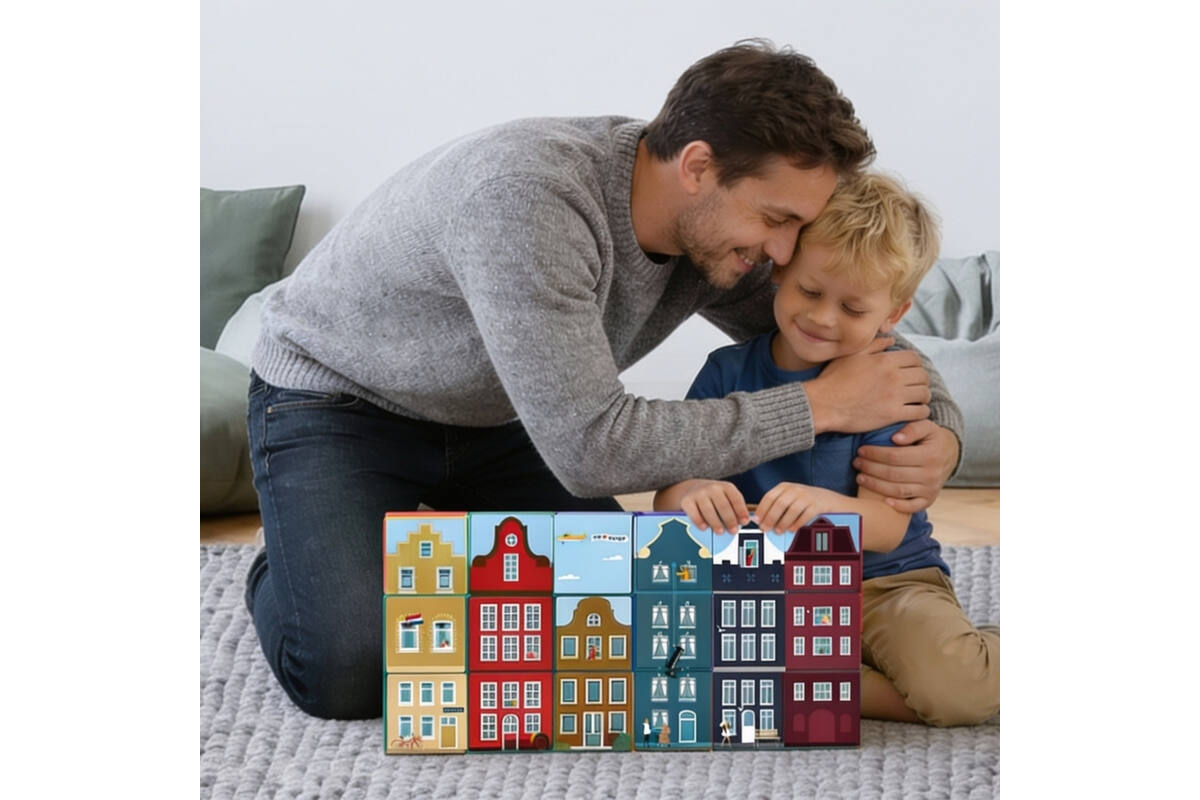 Coblo Toppers Klein Amsterdam, set van 60 stuks