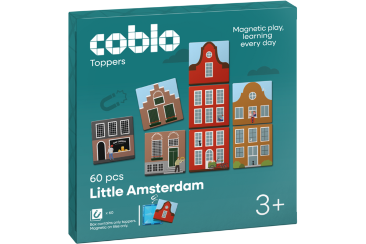 Coblo Toppers Klein Amsterdam, set van 60 stuks