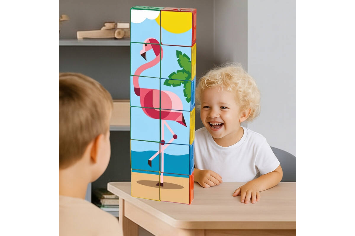 Coblo Toppers Safari Dieren, set van 60 stuks