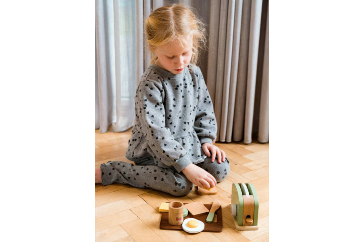 Broodrooster, hout, 9 delig