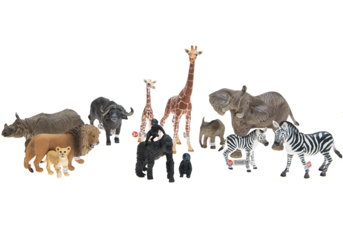 Safaridieren, 13 delig