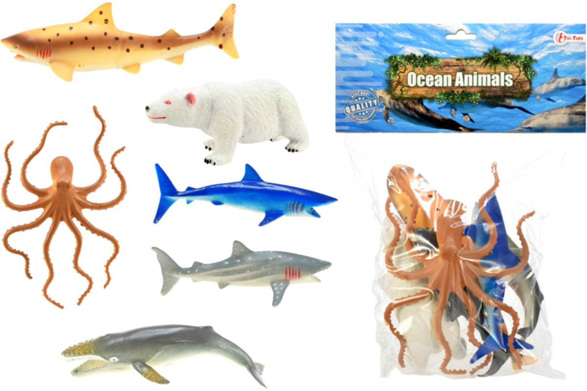 Zeedierenset, 7 stuks