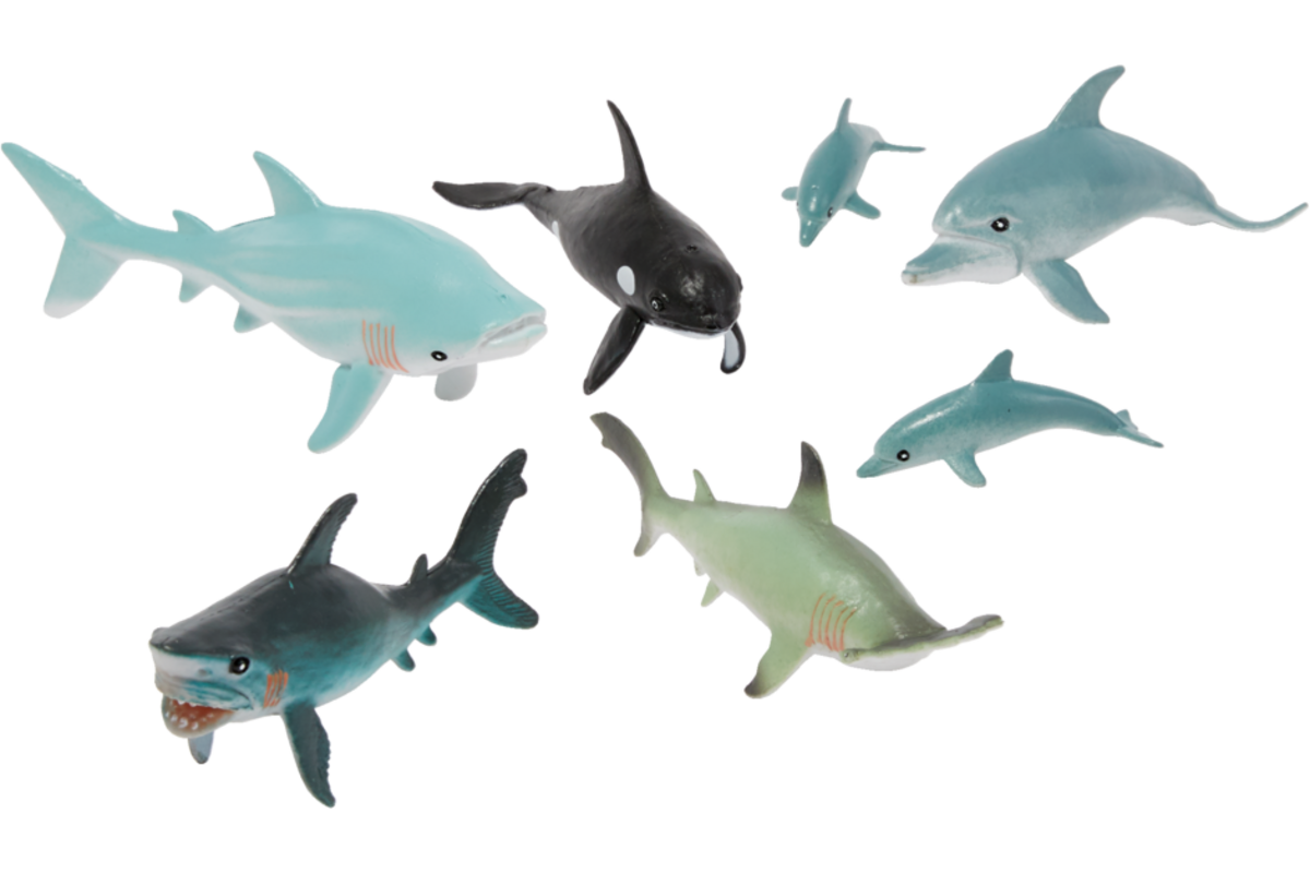 Zeedierenset, 7 stuks