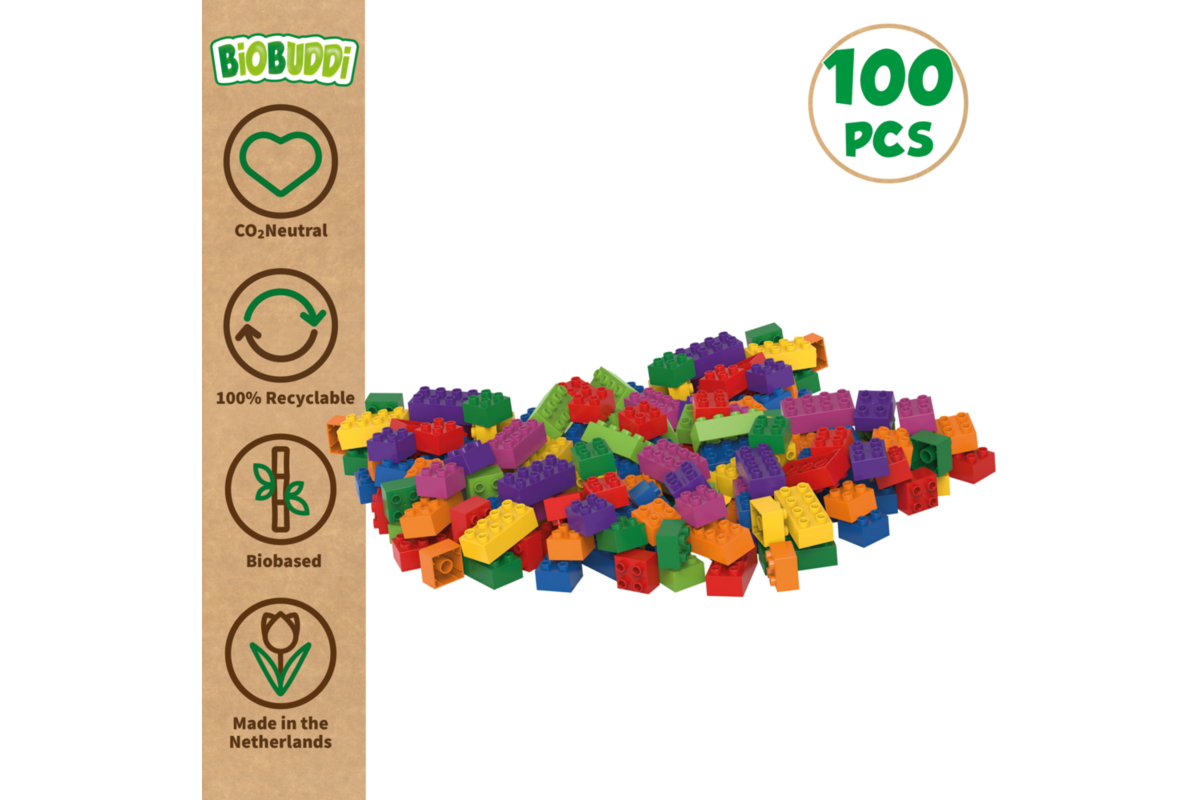 BiOBUDDi Education Big bouwblokken 100 stuks