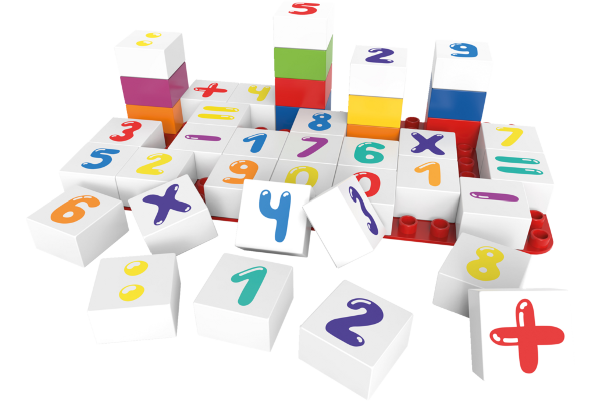 BiOBUDDi Education set letters, getallen en platen