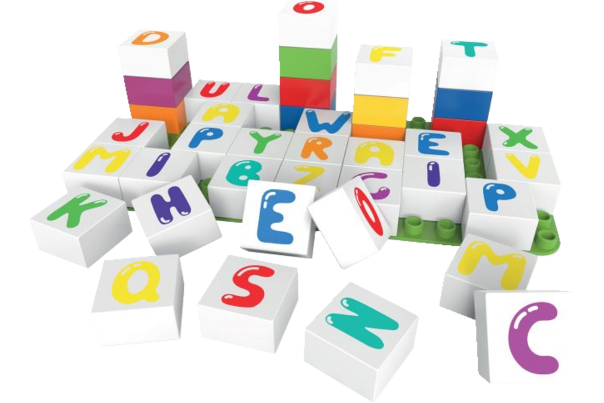 BiOBUDDi Education set letters, getallen en platen