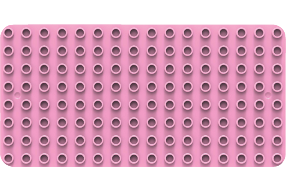 BiOBUDDi Education bouwplaat Flamingo Pink, 25,7 x 12,9 cm