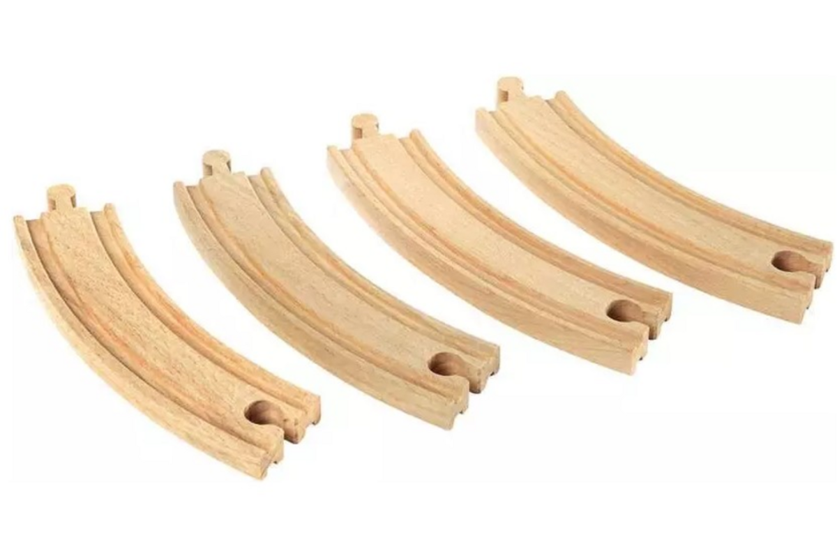 Brio World lange rails bochten (4 stuks)