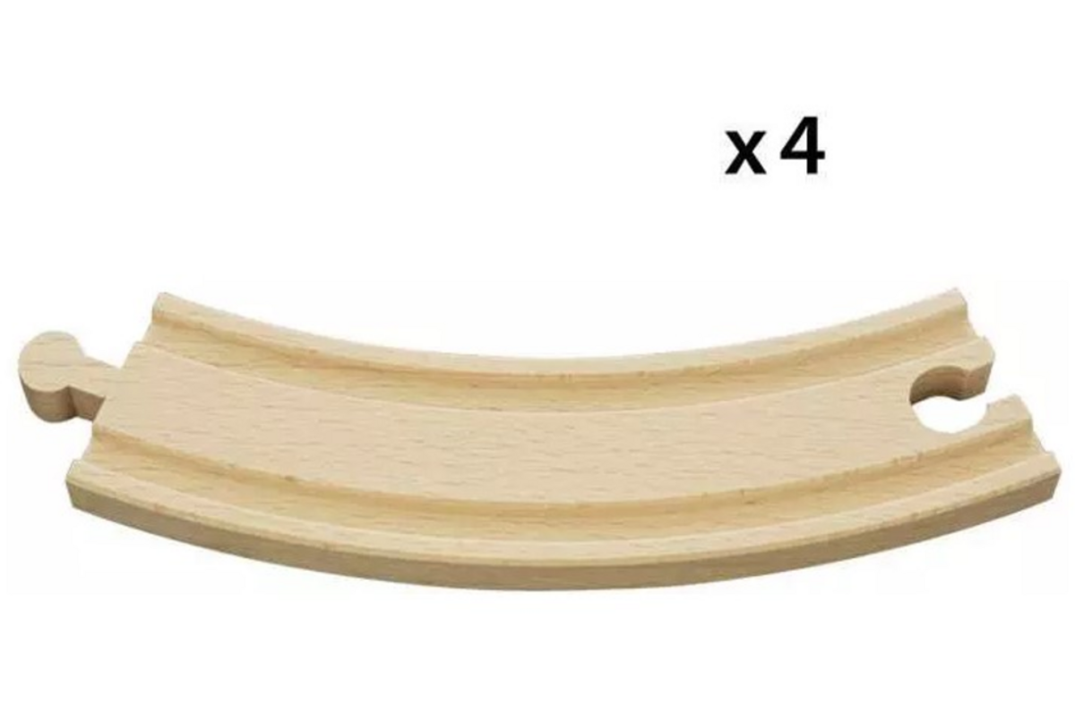Brio World lange rails bochten (4 stuks)