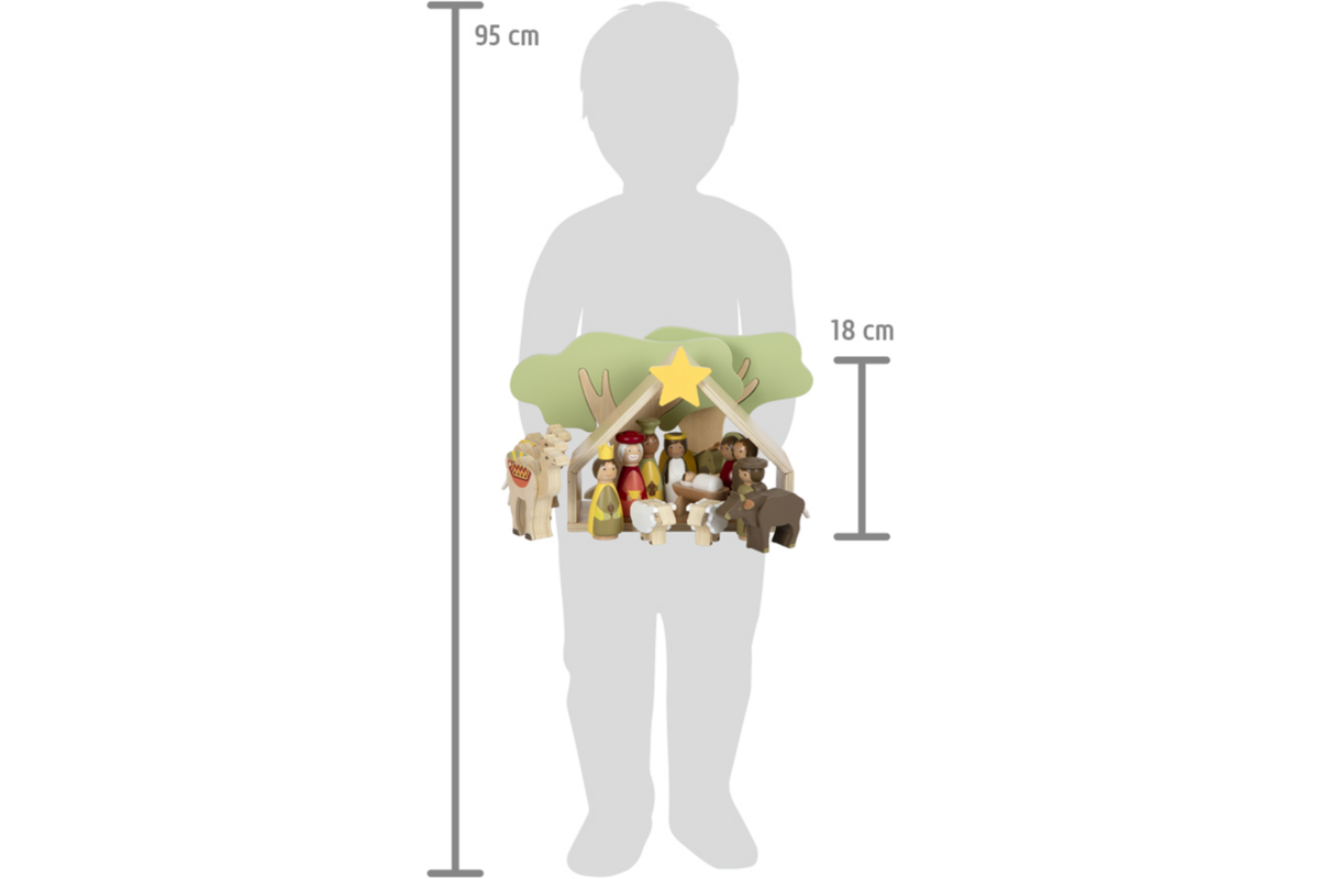 Small Foot - Houten Kerstkribbe Speelset