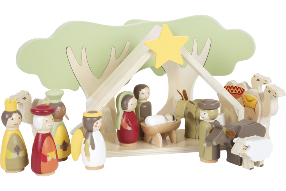 Small Foot - Houten Kerstkribbe Speelset