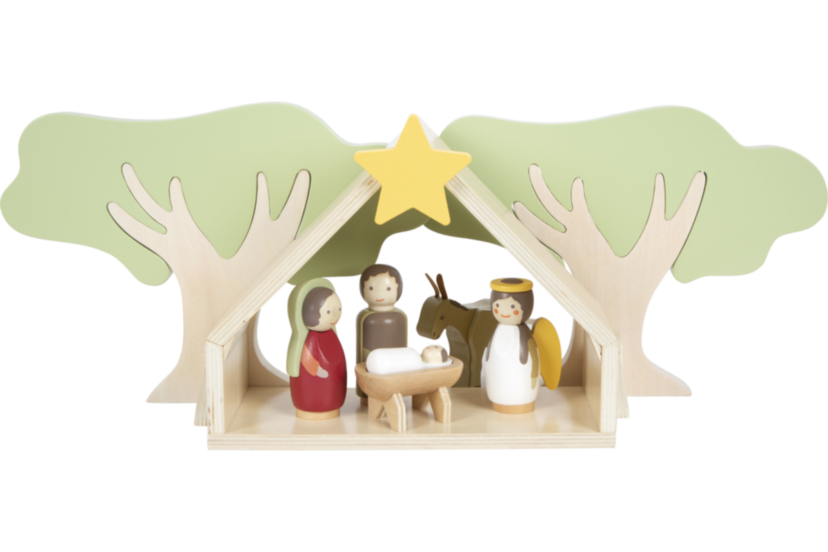 Small Foot - Houten Kerstkribbe Speelset