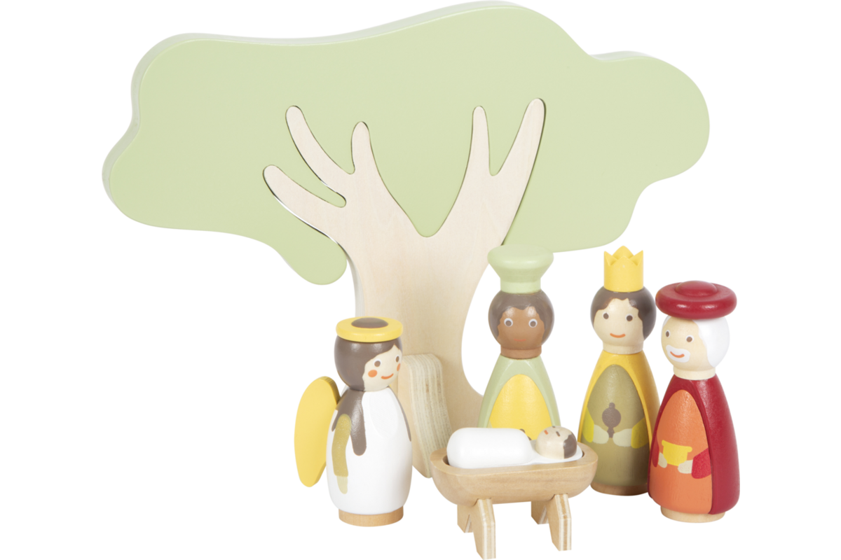 Small Foot - Houten Kerstkribbe Speelset