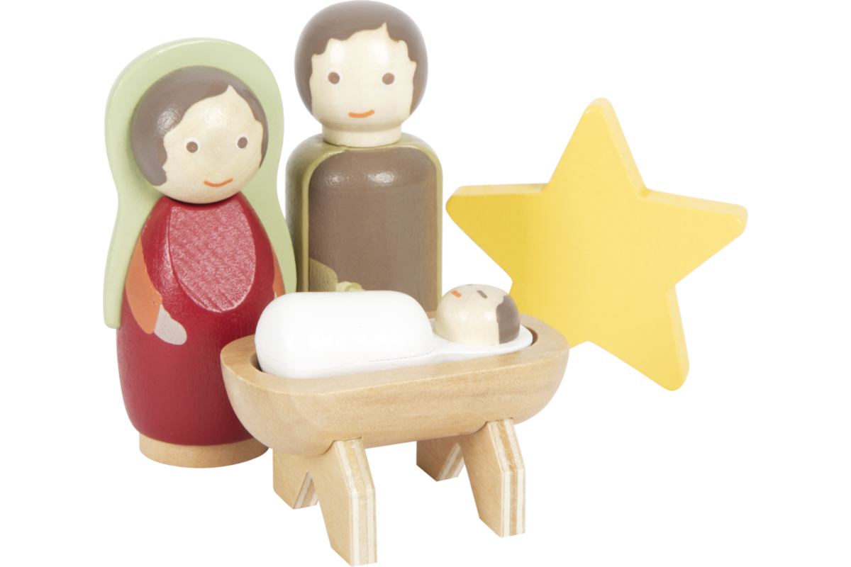 Small Foot - Houten Kerstkribbe Speelset