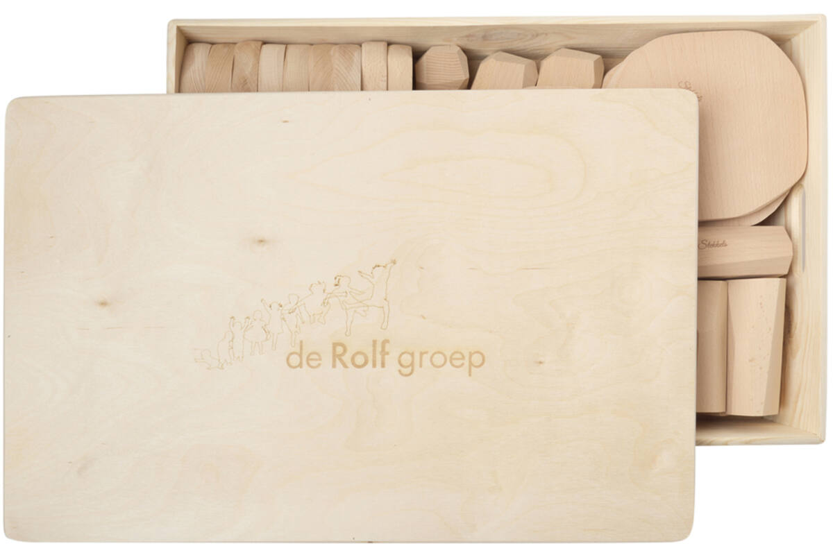 Stekkels klassenset met 2 sets Rocs en kist