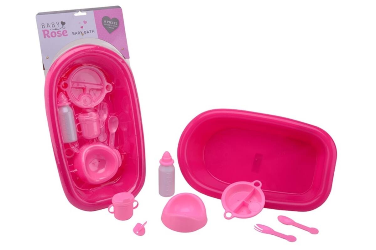 Babybadje met accessoires, 8 onderdelen