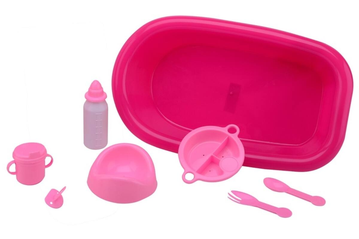 Babybadje met accessoires, 8 onderdelen