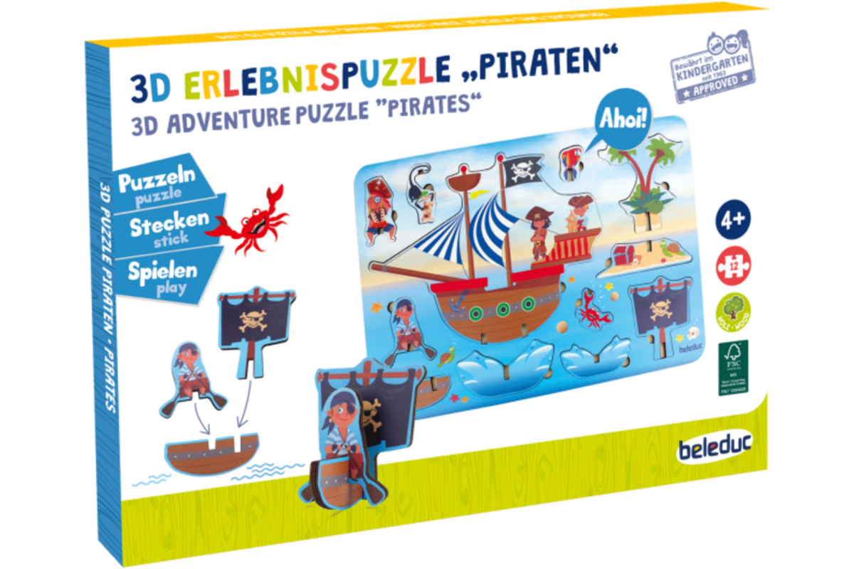 Avontuurpuzzel Piraten 3D
