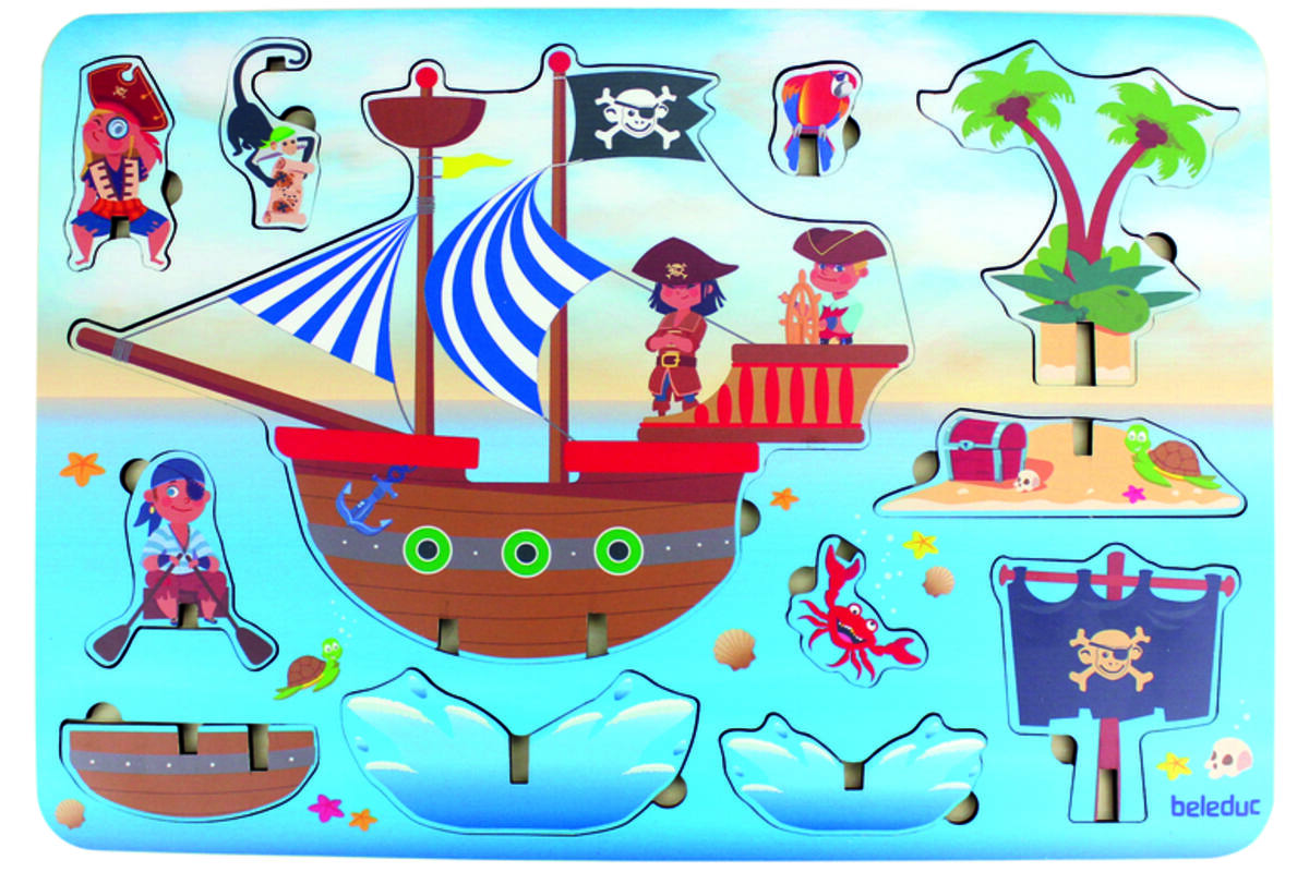 Avontuurpuzzel Piraten 3D